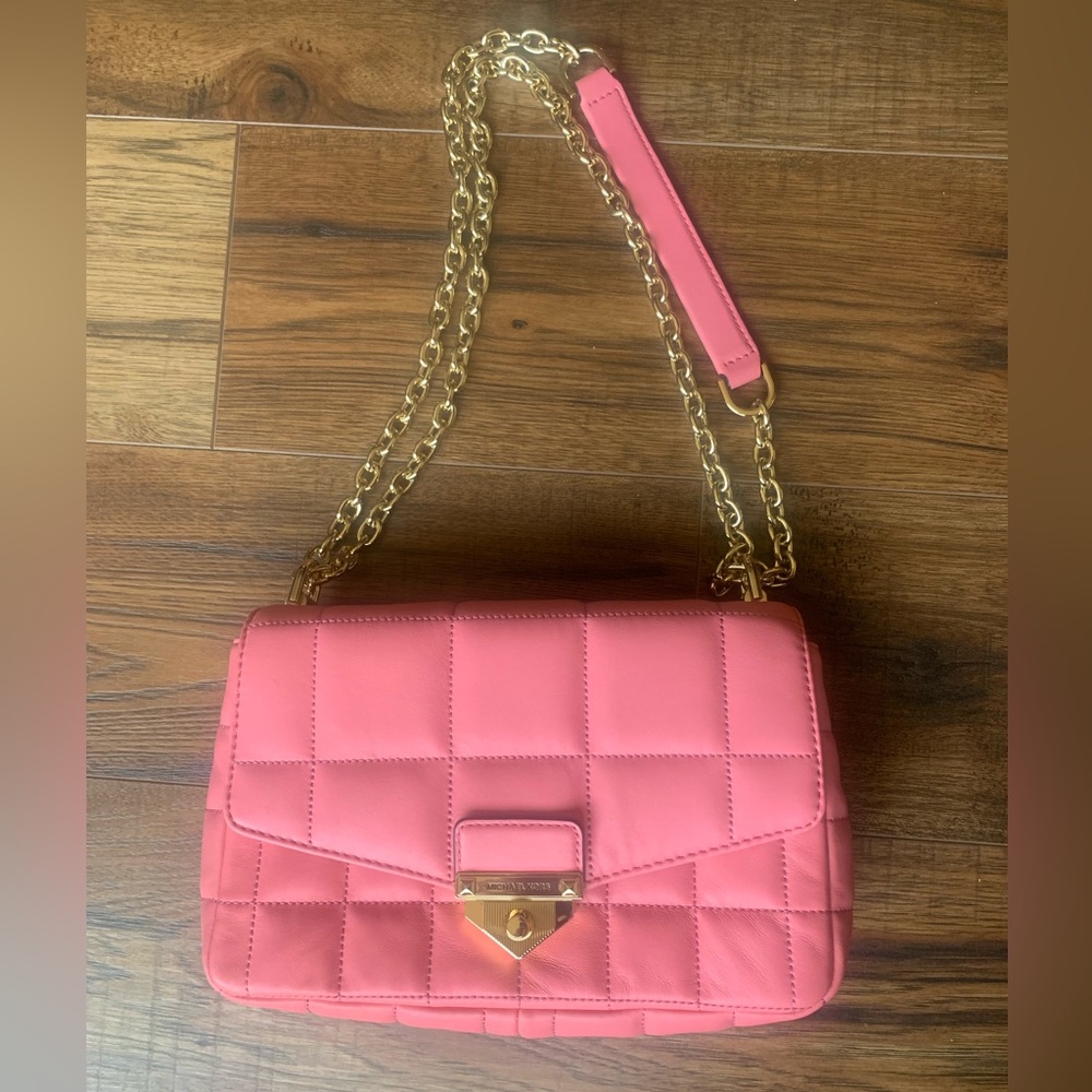 Michael Kors Soho Quilted Leather Bag Tea Rose Pink